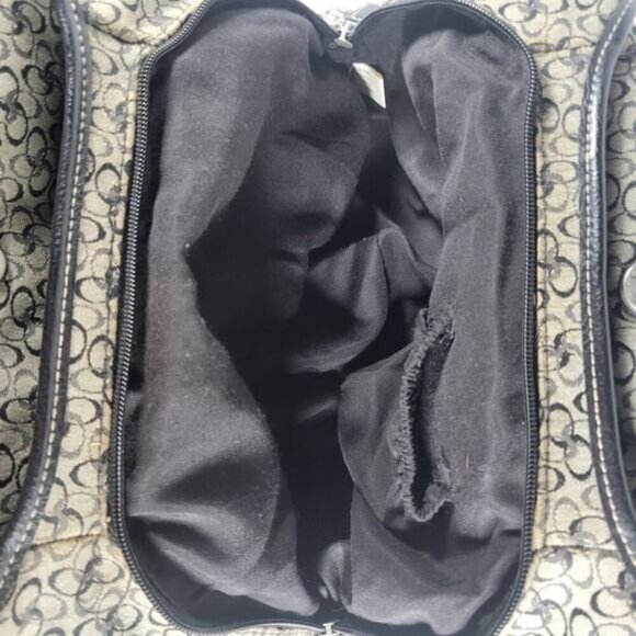 Rosetti Black & Gray Casual Everyday Cotton Blend Shoulder Bag and Coin Purse - Picture 10 of 16